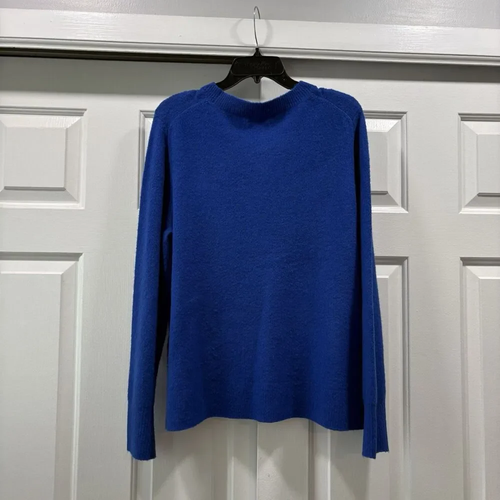 J.Crew Blue Crew Neck Long Sleeve Sweater in Extra Soft Yarn Size XL